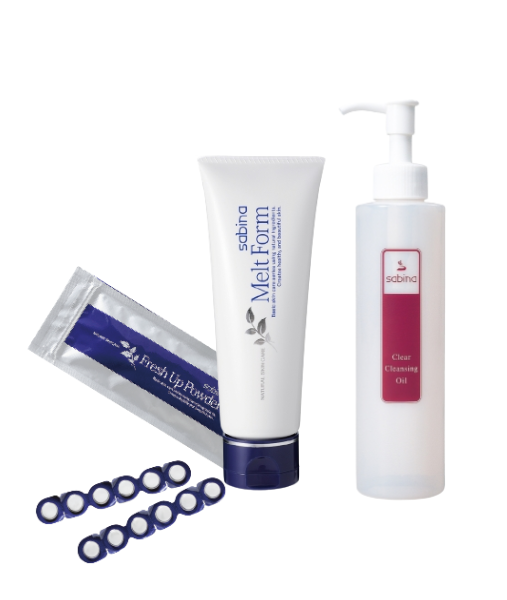 スペシャルプランA〈フリッシュアップパウダー&クリアクレンジングオイル&メルトフォーム〉